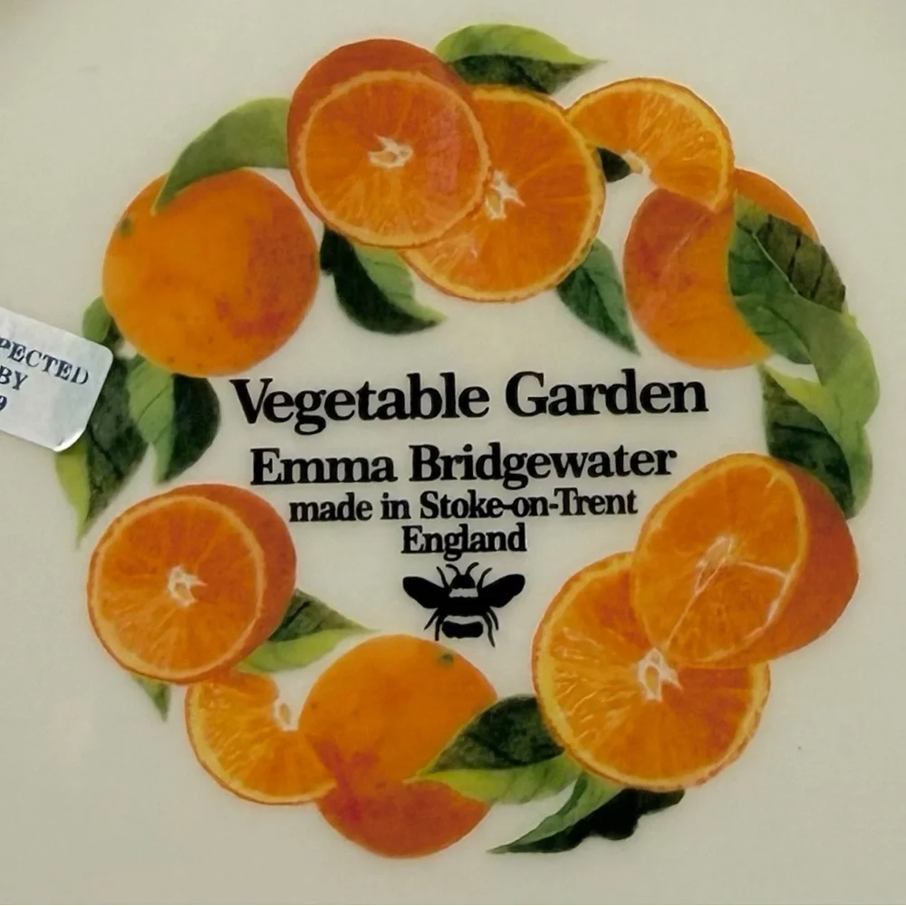 Emma Bridgewater Vegetable Garden Oranges Ceramic Large Straight Jug Pitcher